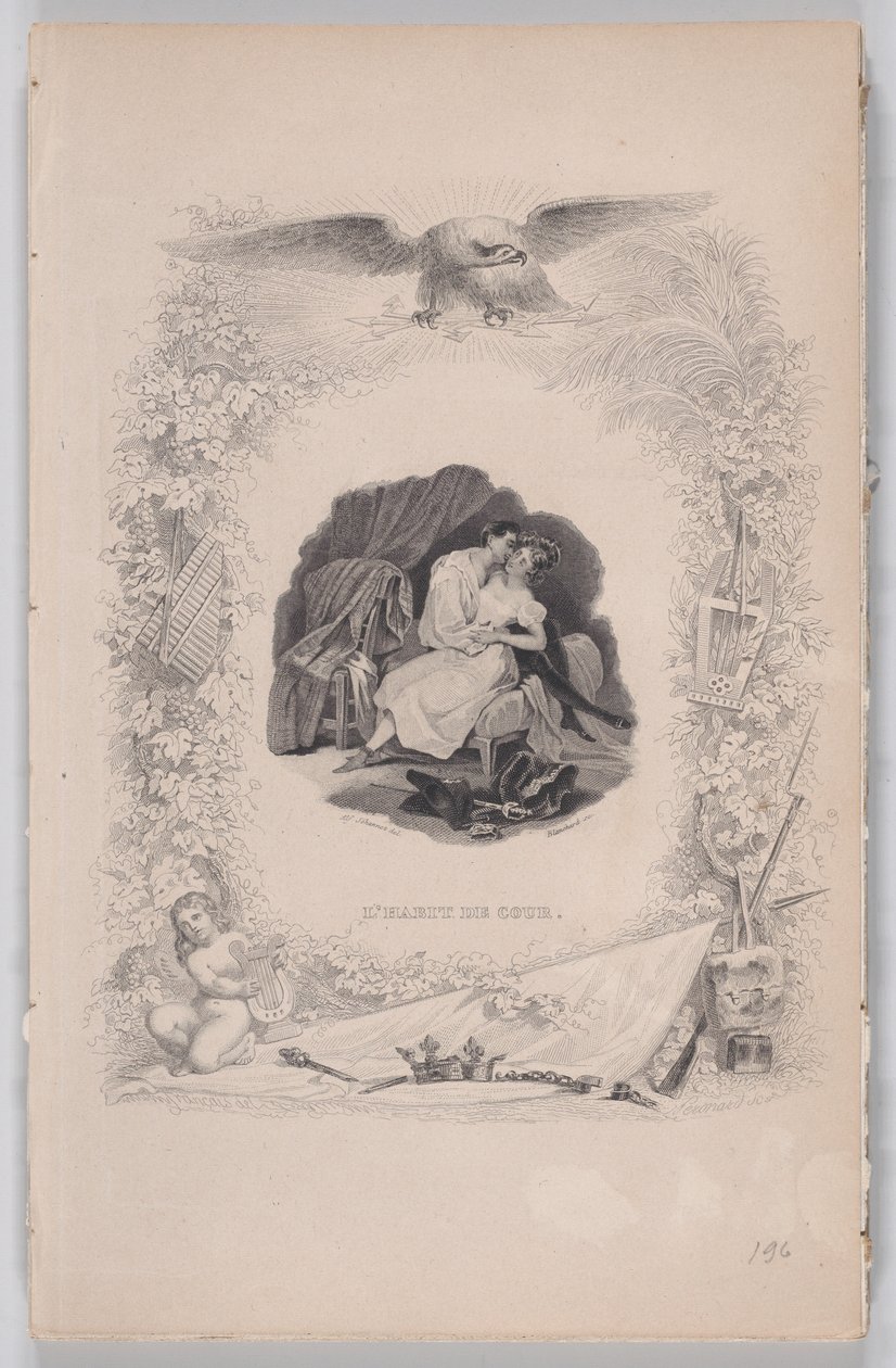 Court Dress, from The Songs of Béranger, 1829 by Melchior Péronard, Auguste Blanchard I