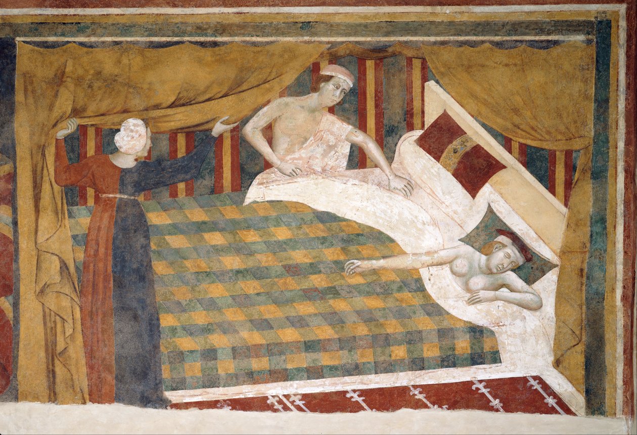 Profane Love Scenes: The Spouses Retired to Bed by Memmo di Filippuccio