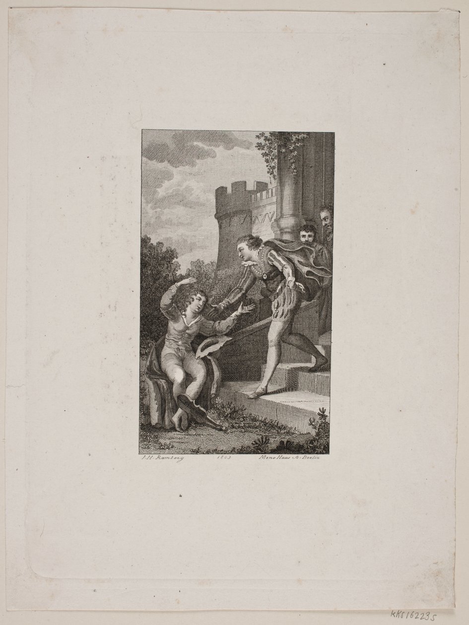 Recognition Scene at a Staircase by Meno Haas