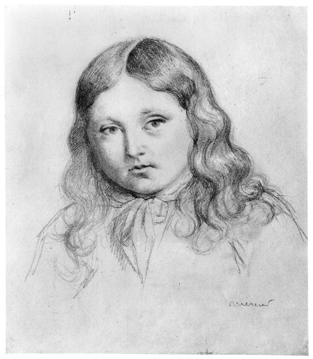 Portrait of Solange Sand (born 1828) by Mercier