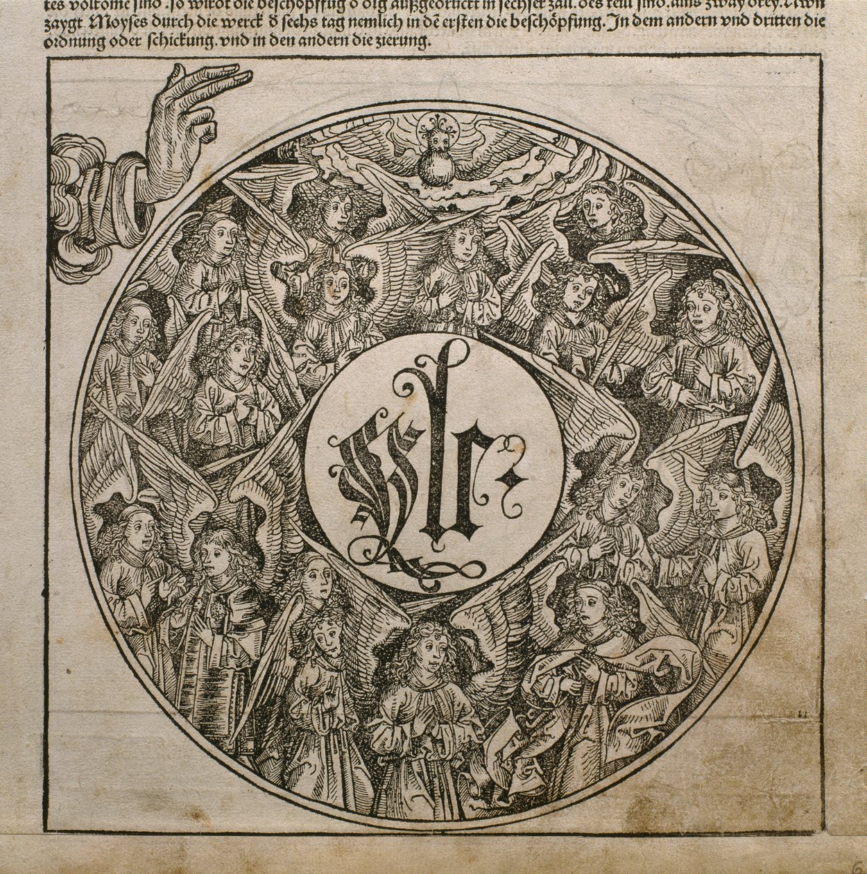 God the Father Creating the Angels, Illustration from the 