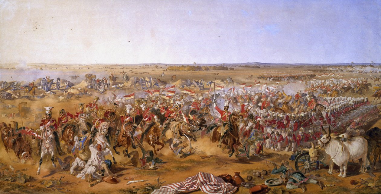 16th Lancers, Battle of Aliwal, 28 January 1846 by Michael Angelo Hayes