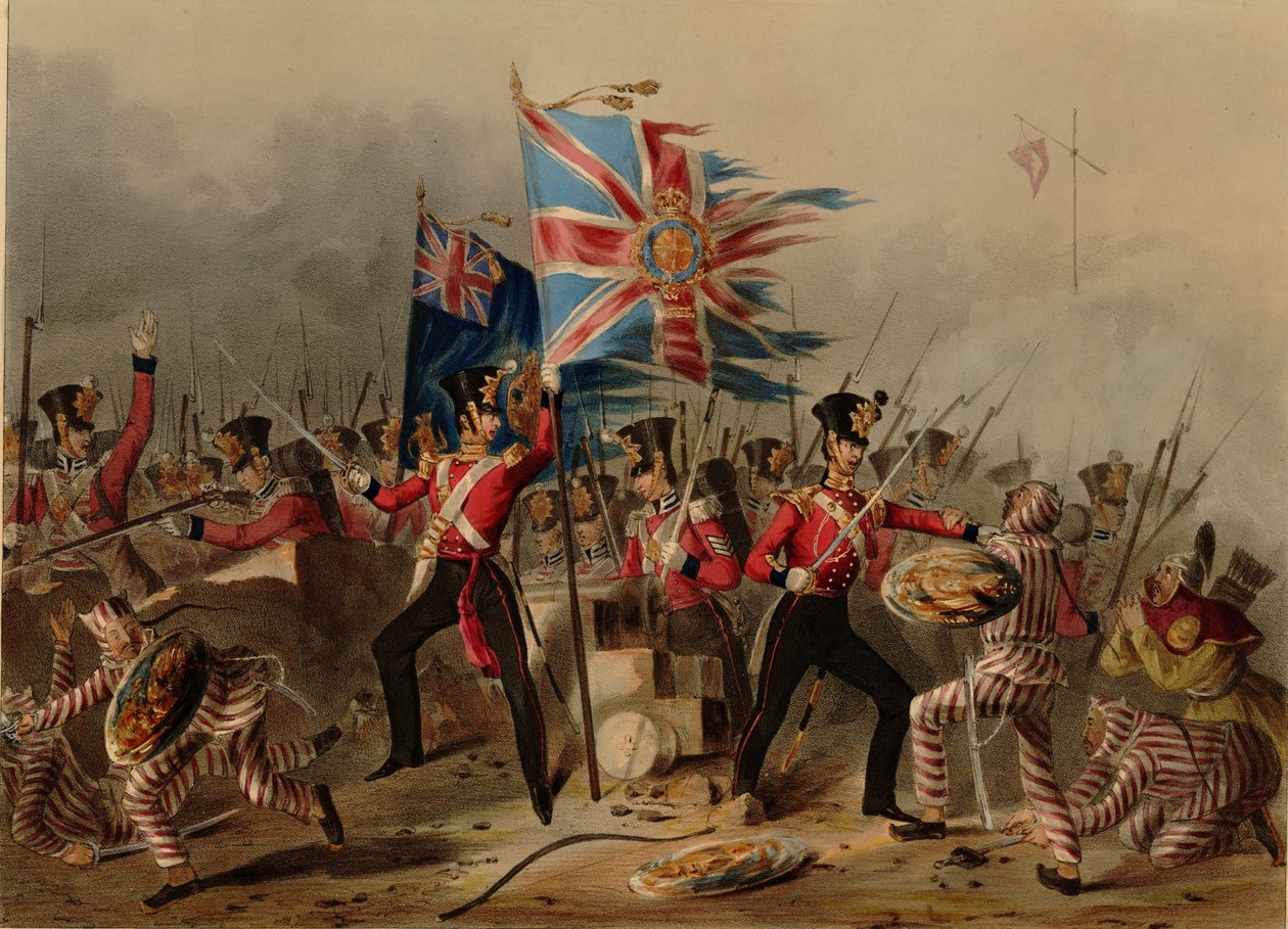 18th Royal Irish at Amoy by Michael Angelo Hayes