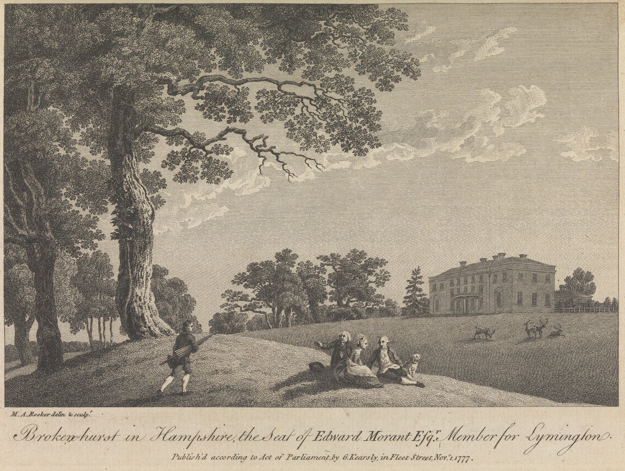 Broken-hurst in Hampshire, The Seat of Edward Morant, Esquire, Member for Lymington by Michael Angelo Rooker