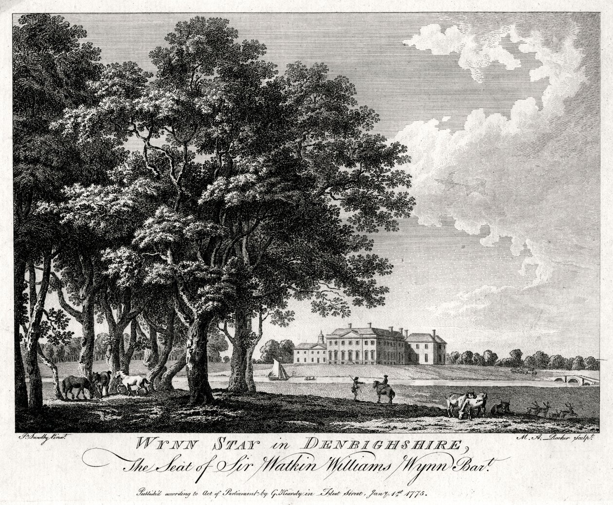 Wynn Stay in Denbighshire, Wales, 1775 by Michael Angelo Rooker