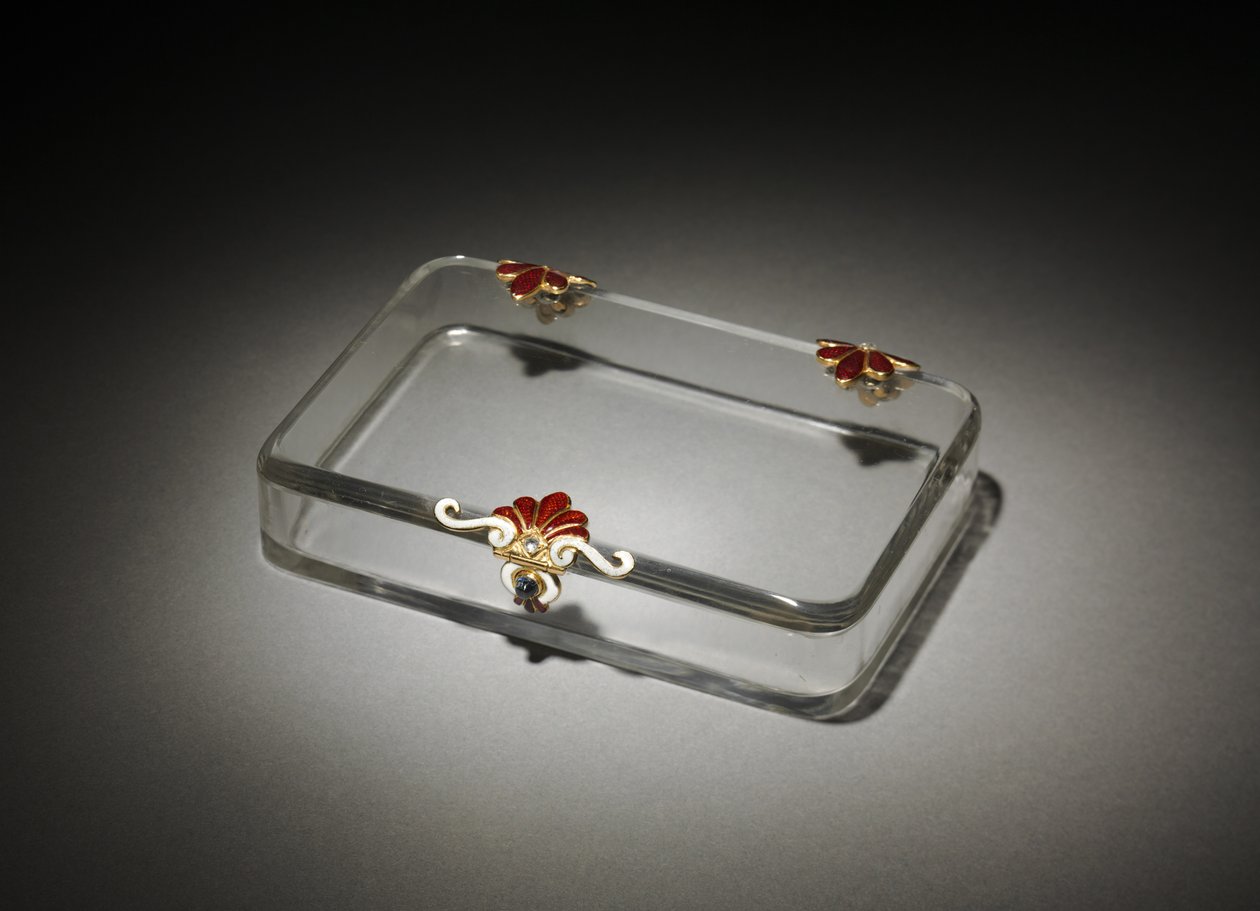 Cigarette Case, House of Fabergé, c.1895-1910 by Michael Evlampievich Perkhin