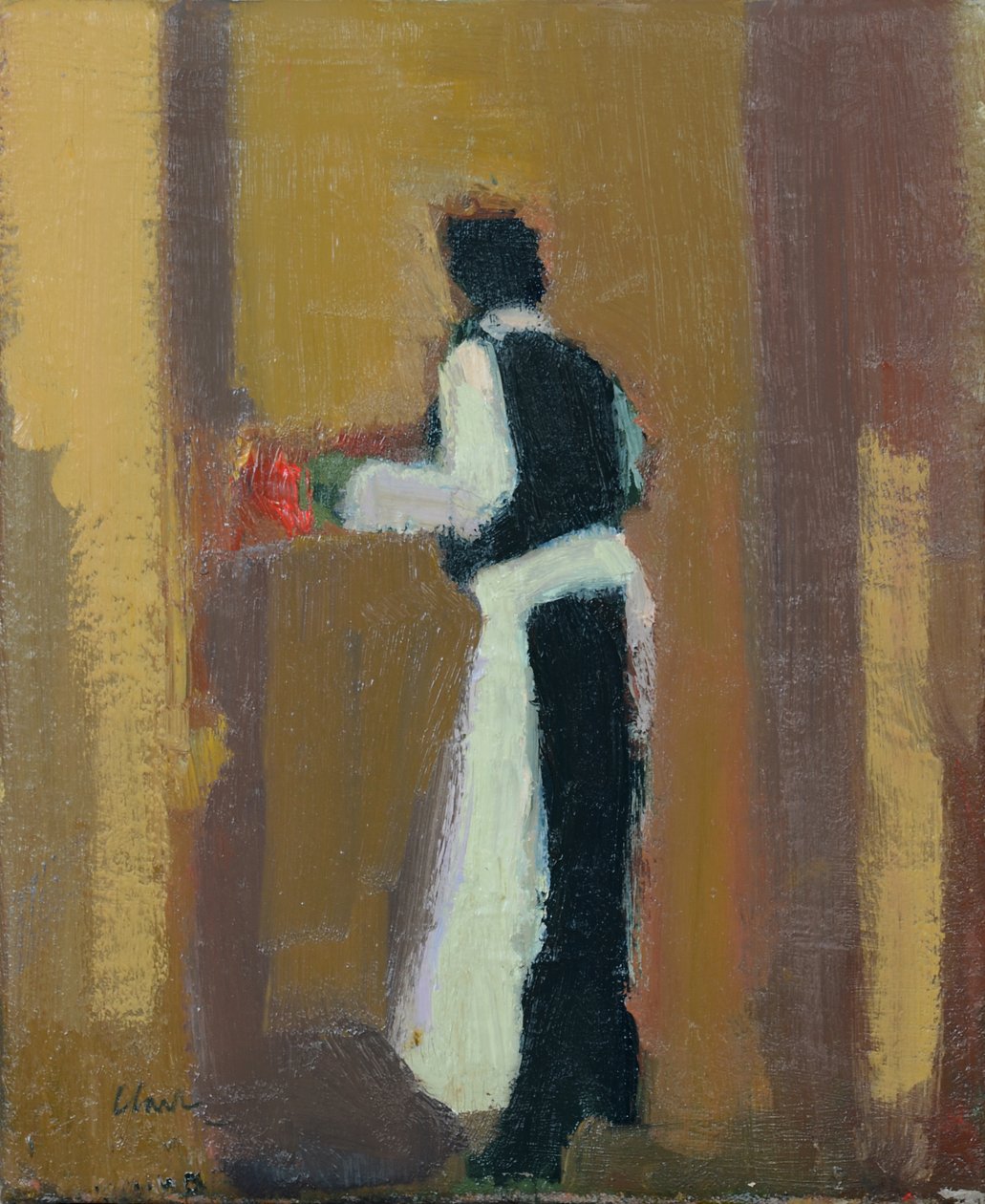 Parisian Waiter, 2015 by Michael G. Clark