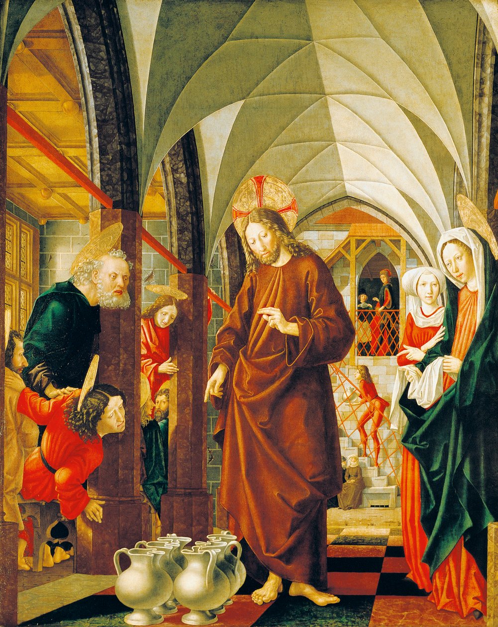 Wedding at Cana by Michael Pacher