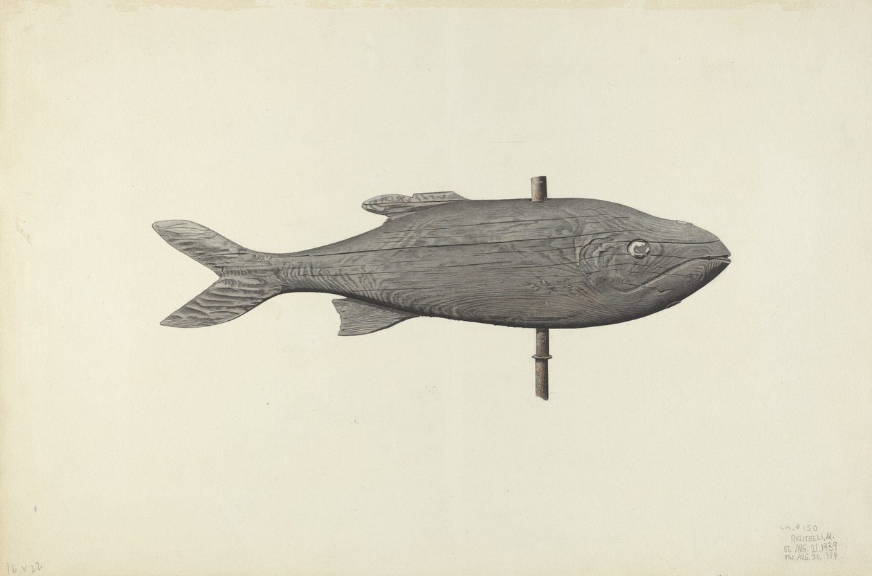 Fish Weather Vane by Michael Riccitelli