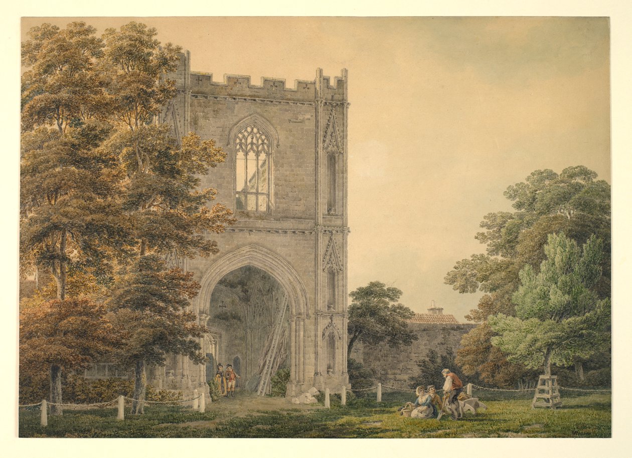 Ruined Gateway at the Abbey, Bury St Edmunds, 1788-1801 by Michael Rooker