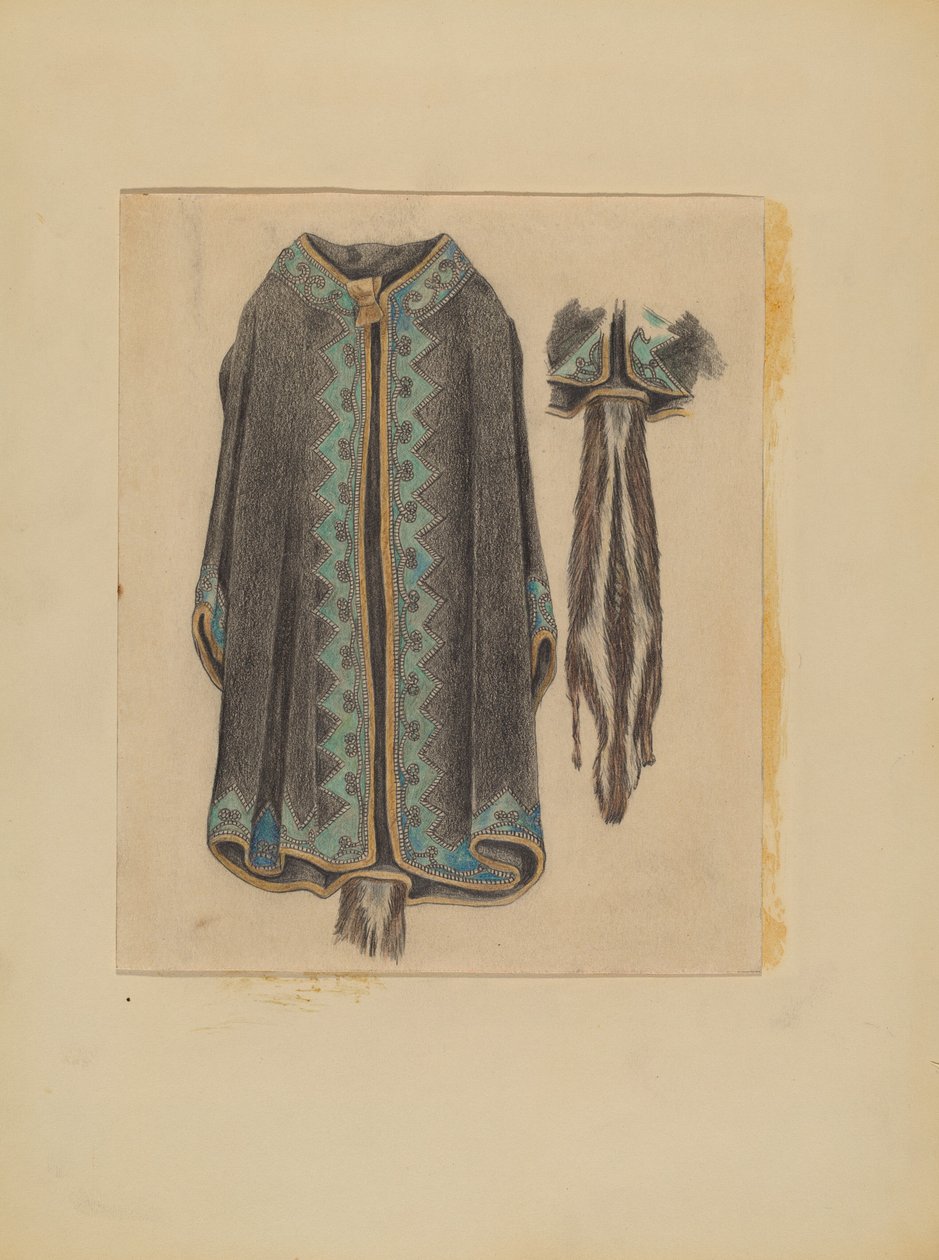 Black Cotton Coat by Michael Trekur