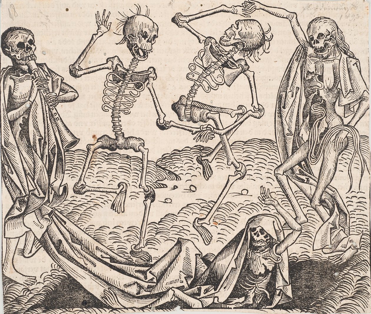 Dance of Death from the Schedels Chronicle of the World by Michael Wolgemut