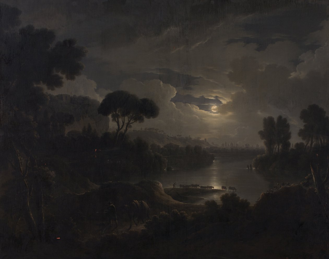 Italian Ideal Landscape in the Evening by Michael Wutky