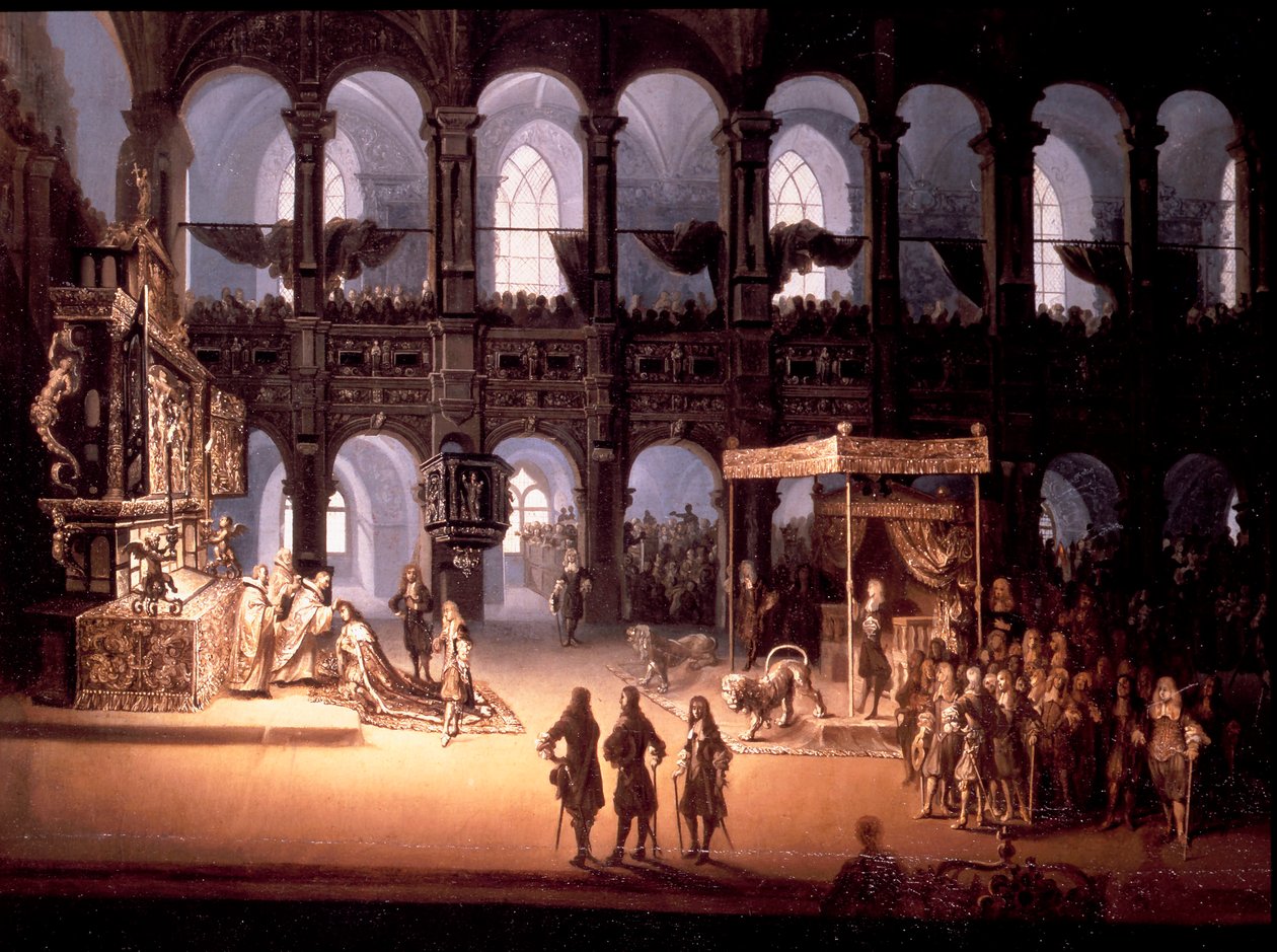 The Coronation of King Christian V by Michael van Haven