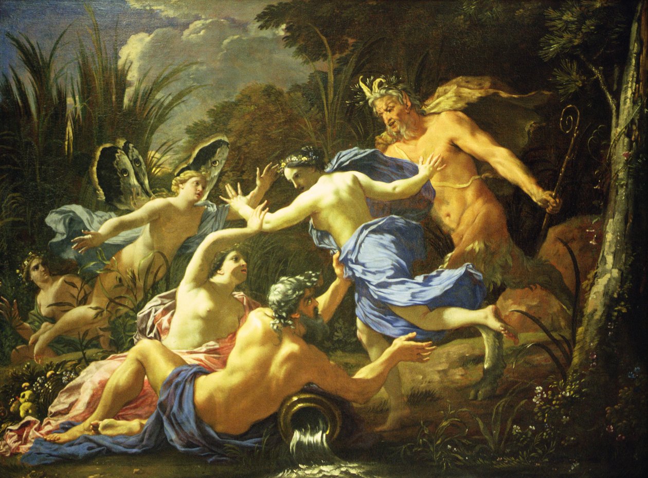 Pan and Syrinx, 1657 by Michel Dorigny
