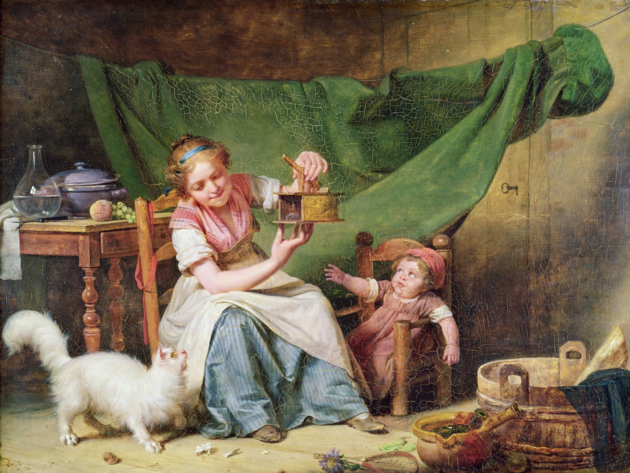 The Woman and the Mouse, c.1798 by Michel Martin Drolling