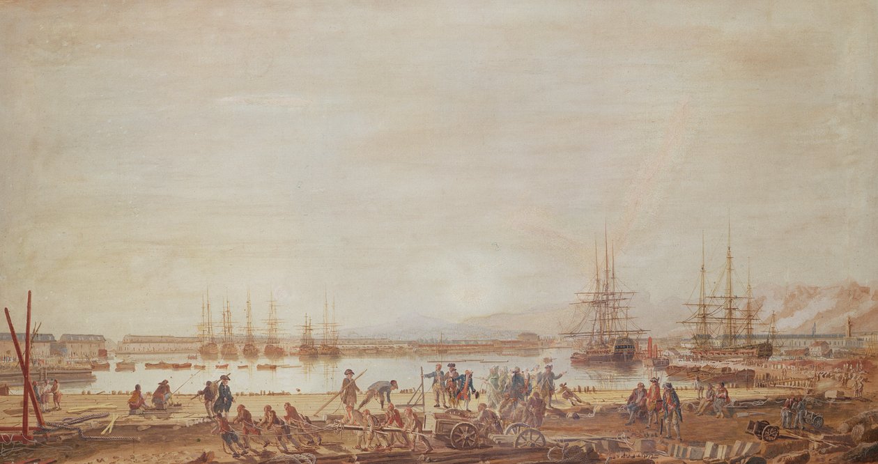 View of the New Port of Toulon and the King