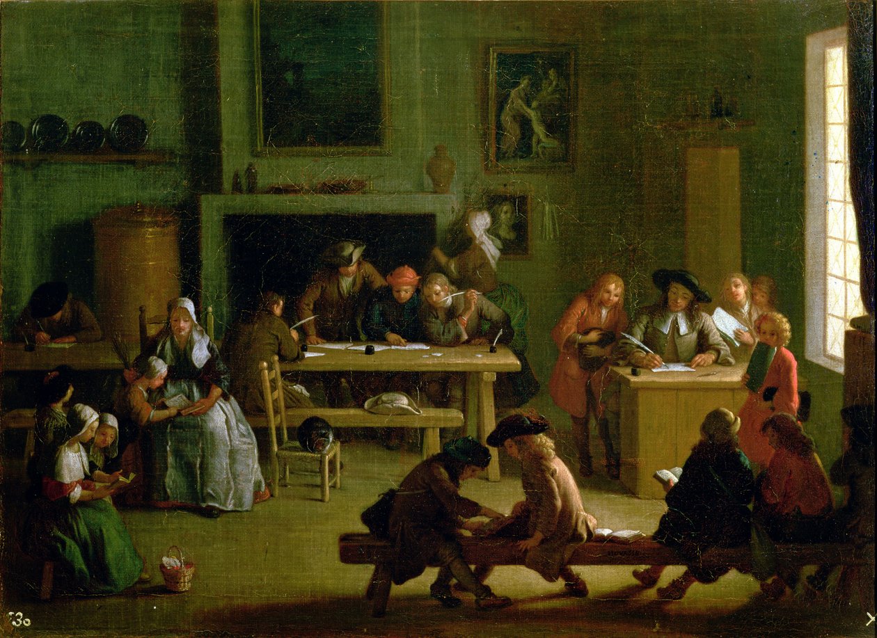 Interior of a Schoolroom by Michel Ange Houasse