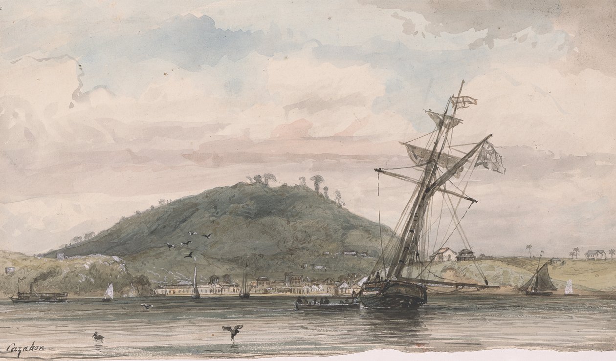 San Fernando, and Naparima Hill by Michel Jean Cazabon