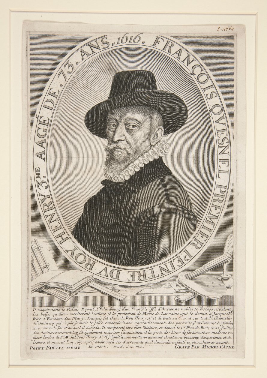 Francois Quesnel (1543-1619), at the age of 73 by Michel Lasne