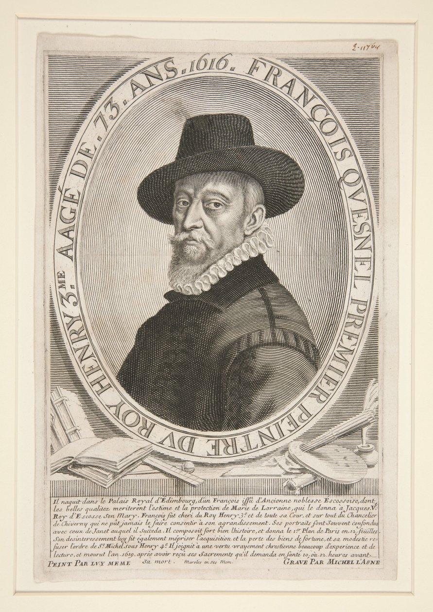 Francois Quesnel (1543-1619), at the Age of 73 by Michel Lasne