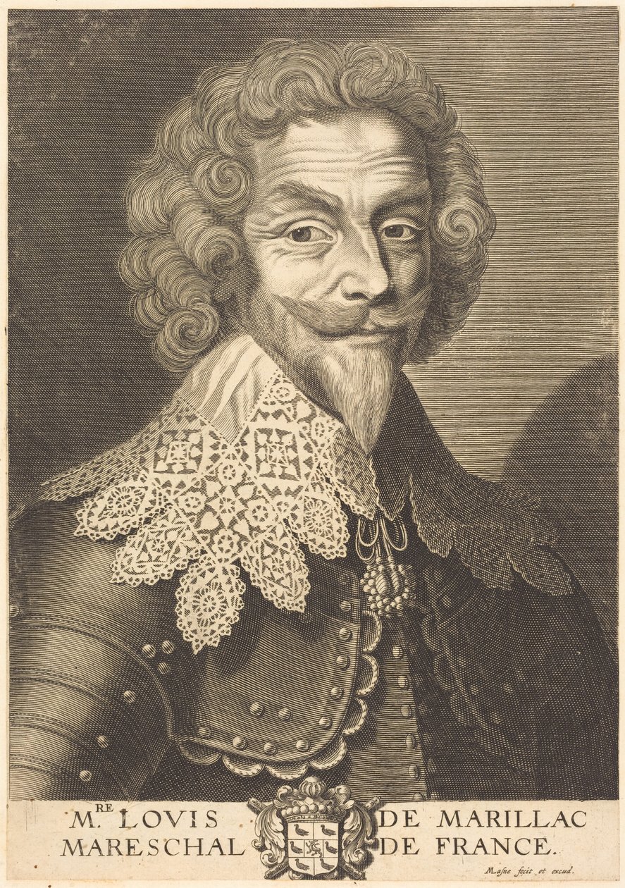 Louis de Marillac, Duke of Beaufort by Michel Lasne