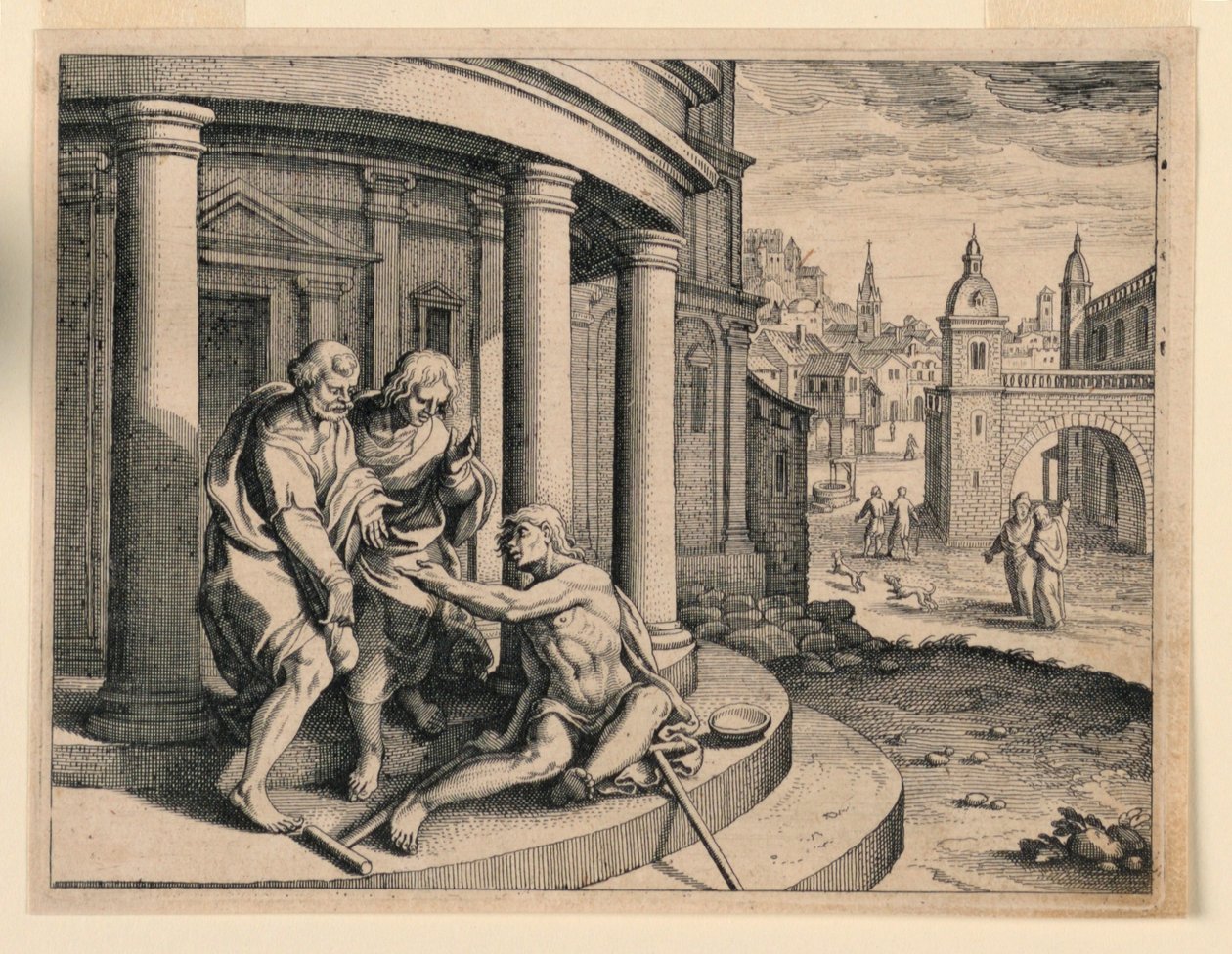Peter and John at the Temple by Michel Lasne