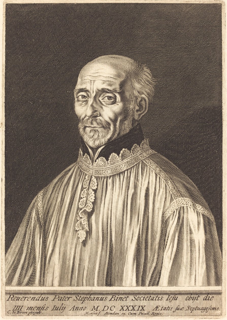 Etienne Binet by Michel Lasne after Charles Le Brun