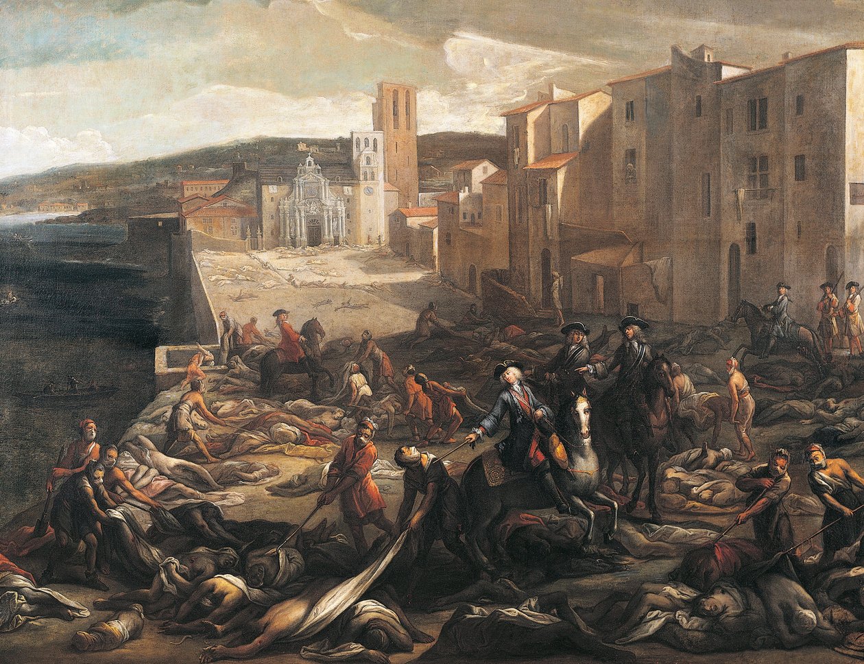 Plague Victims, Detail from Plague in Marseilles by Michel Serre
