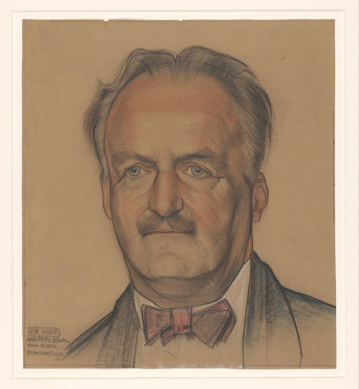 Portrait of Richard Nicolaus Roland Holst by Michel de Klerk
