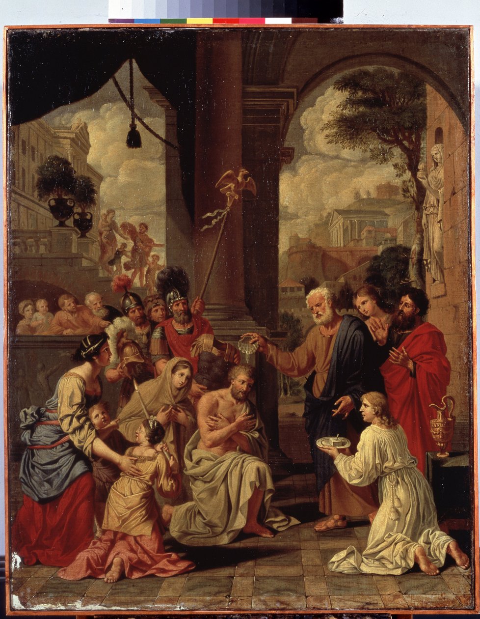 The Baptism of Cornelius the Centurion by Michel des Gobelins Corneille
