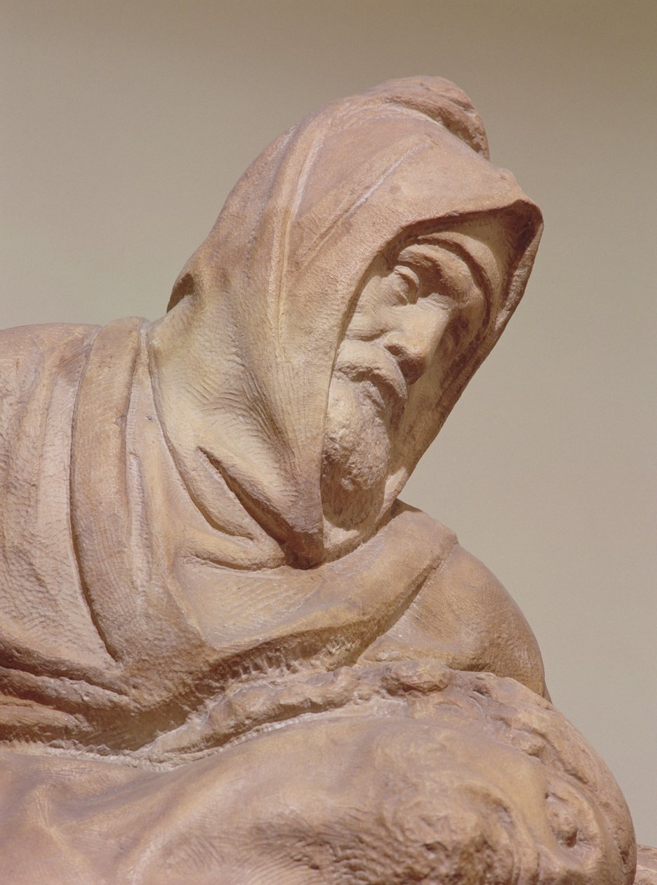 The Florence Pieta, 1547-53 (detail) by Michelangelo Buonarroti