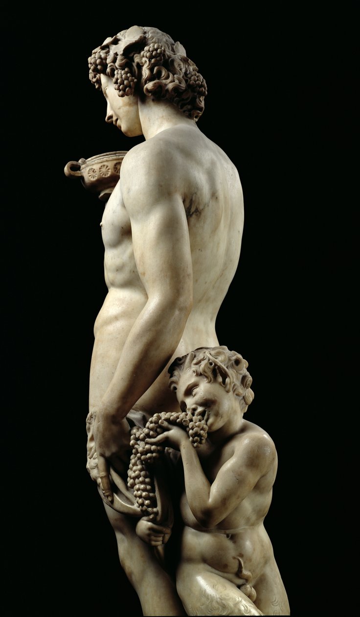 The Drunkenness of Bacchus (detail) by Michelangelo Buonarroti
