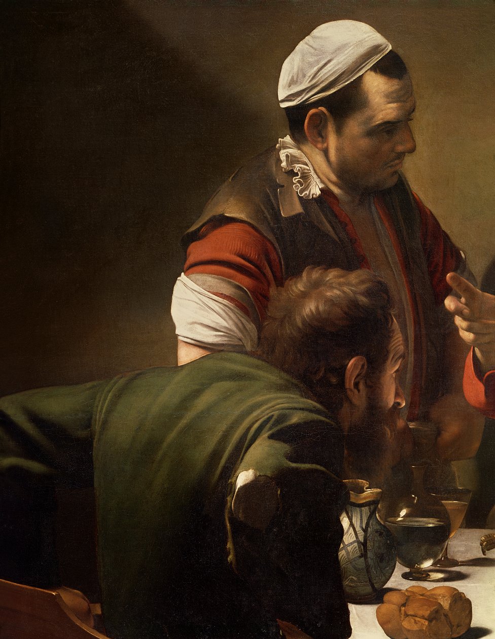 The Supper at Emmaus (detail) by Michelangelo Merisi Caravaggio