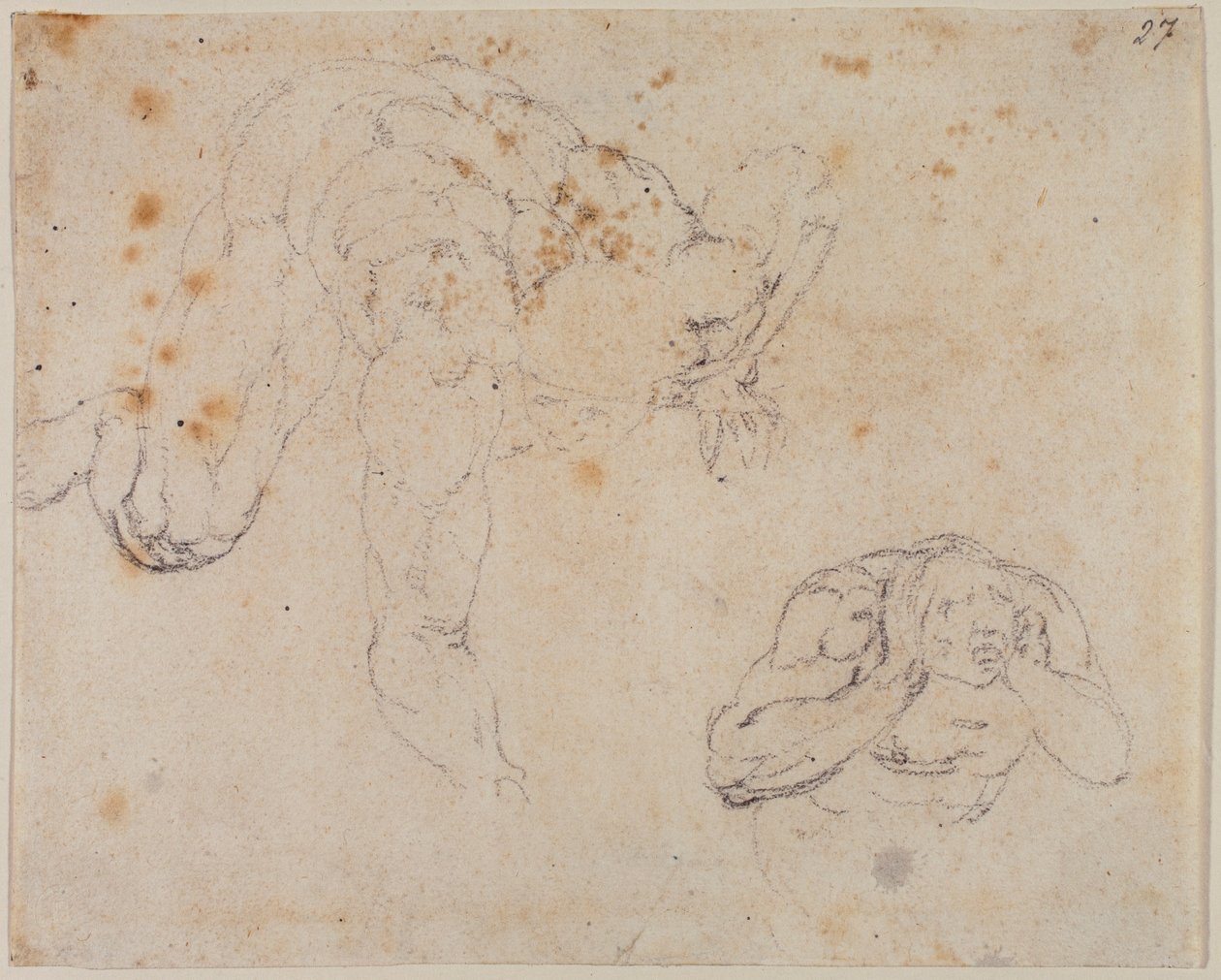 Copy from the Last Judgment by Michelangelo (after) Buonarroti