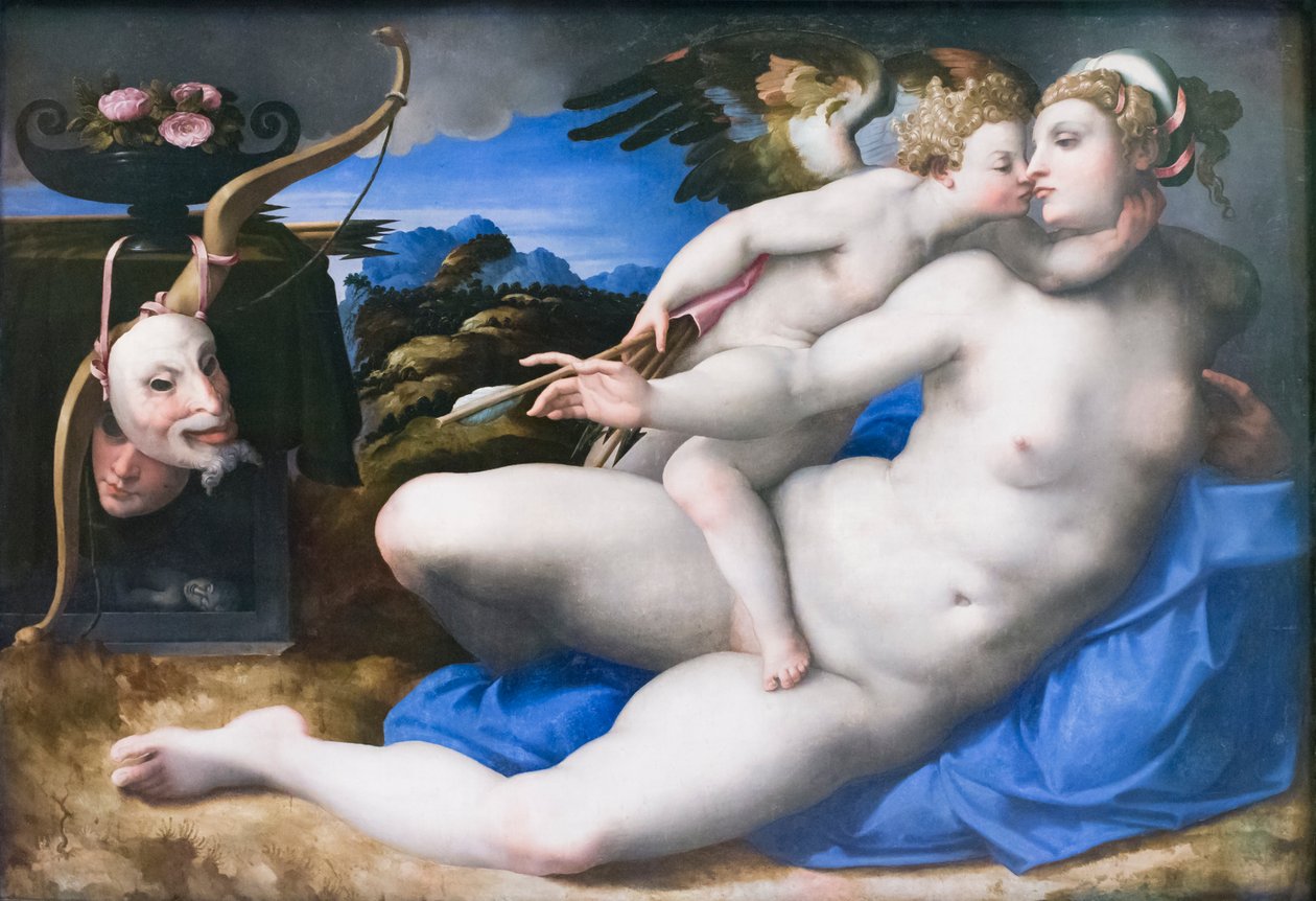 Venus and Cupid by Michelangelo (after) Buonarroti