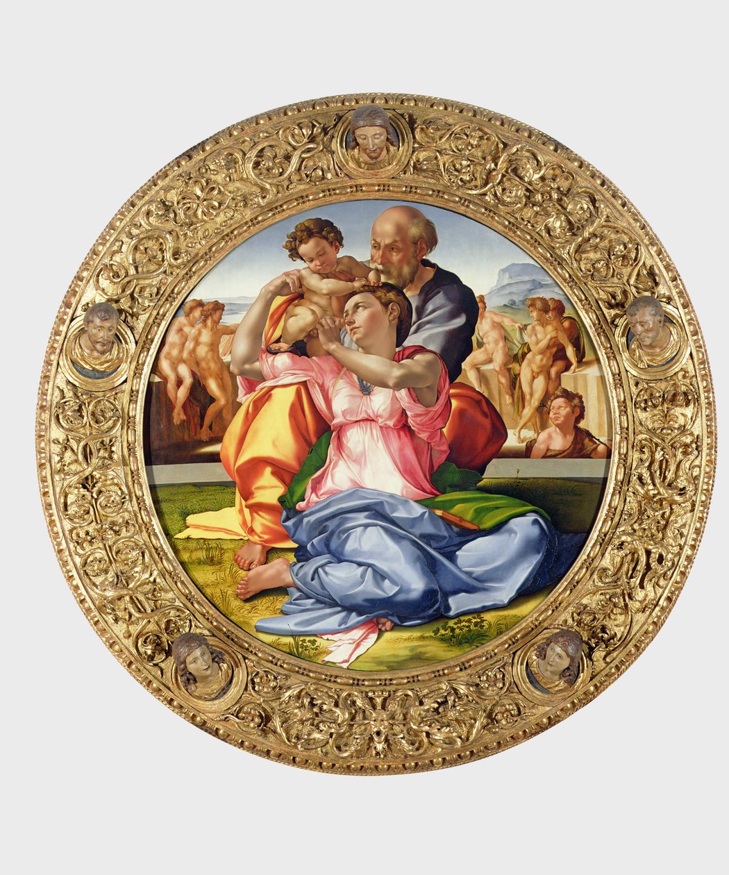 Holy Family with St. John (Doni Tondo) by Michelangelo Buonarroti