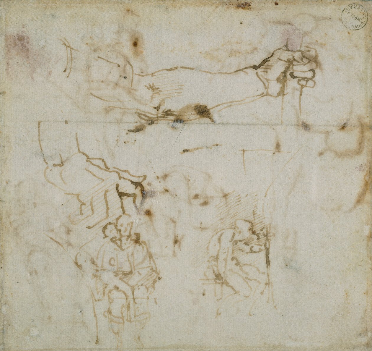 Page from a Sketch Book, c1490-1560 by Michelangelo Buonarroti