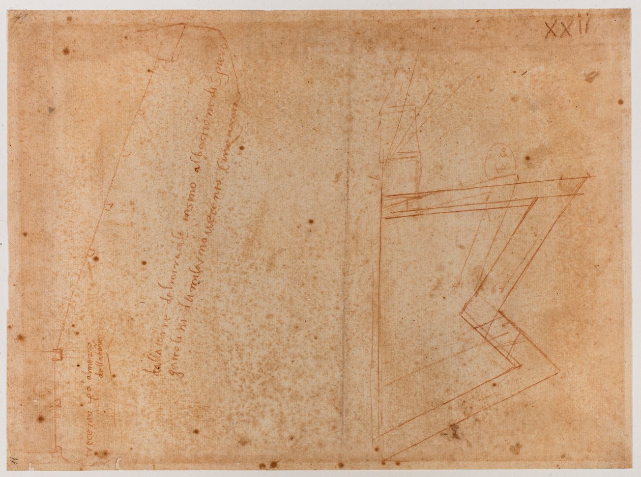 Plan of Walls near the Gate to St. Pier Gattolini by Michelangelo Buonarroti