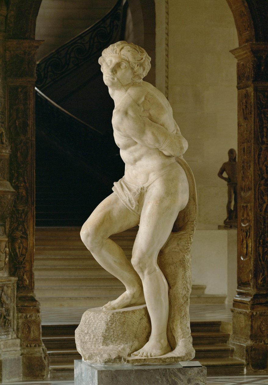 Rebellious Slave, for the Tomb of Pope Julius II by Michelangelo Buonarroti