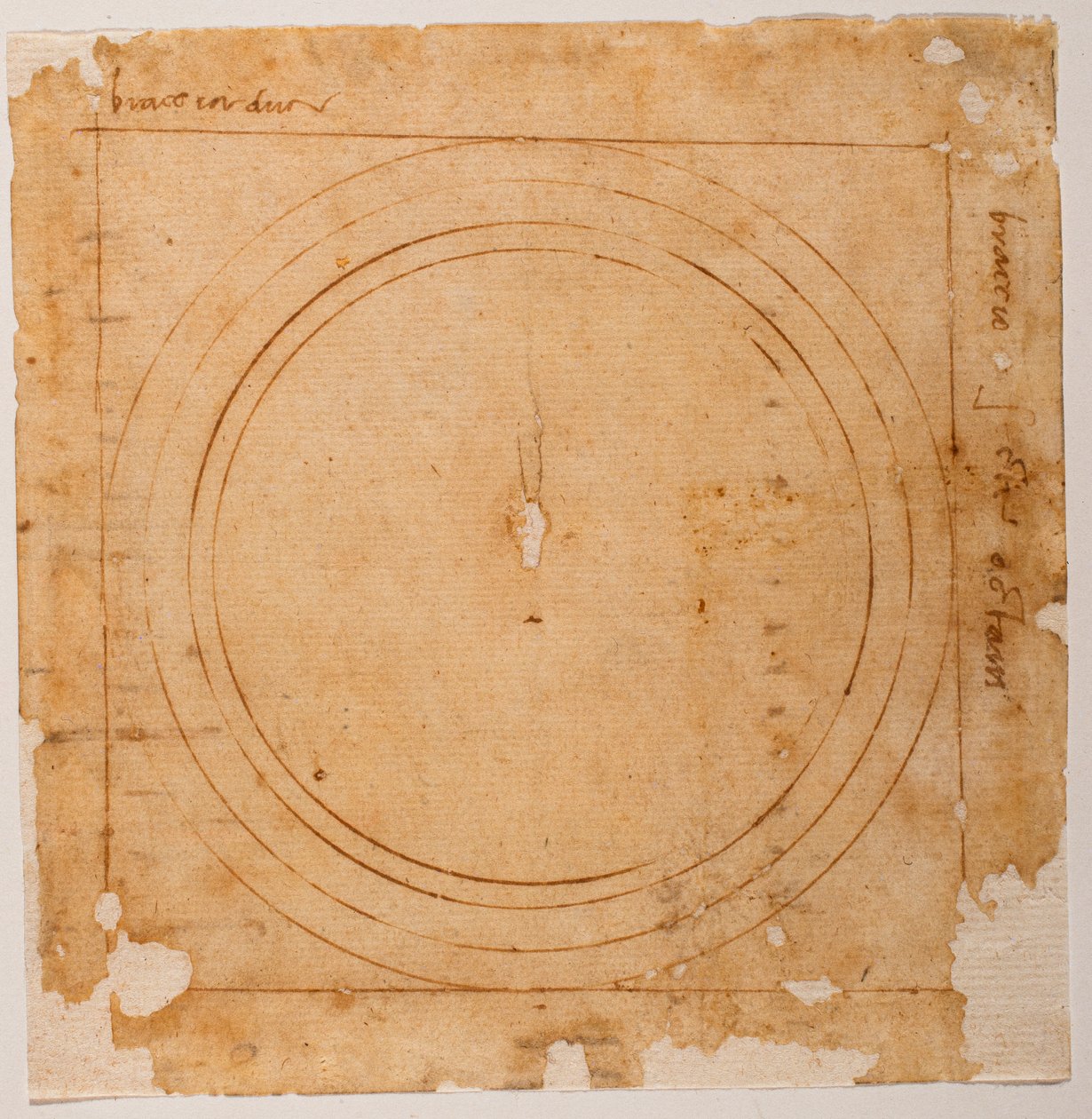 Sketches for the dome of Santa Maria del Fiore by Michelangelo Buonarroti