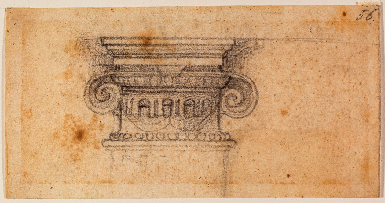 Study for a Seated Figure, 16th Century by Michelangelo Buonarroti