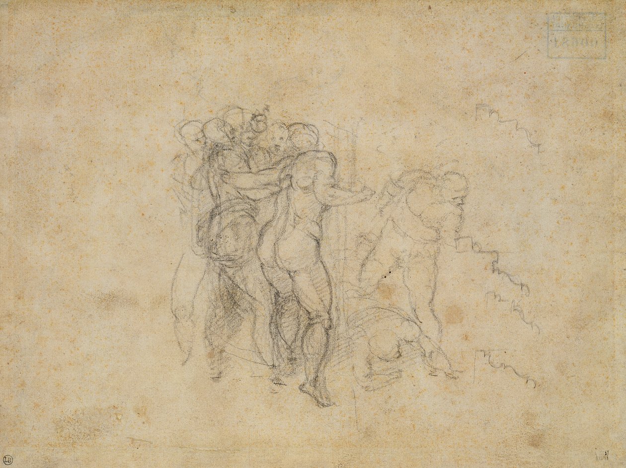 Study for the Last Judgement by Michelangelo Buonarroti