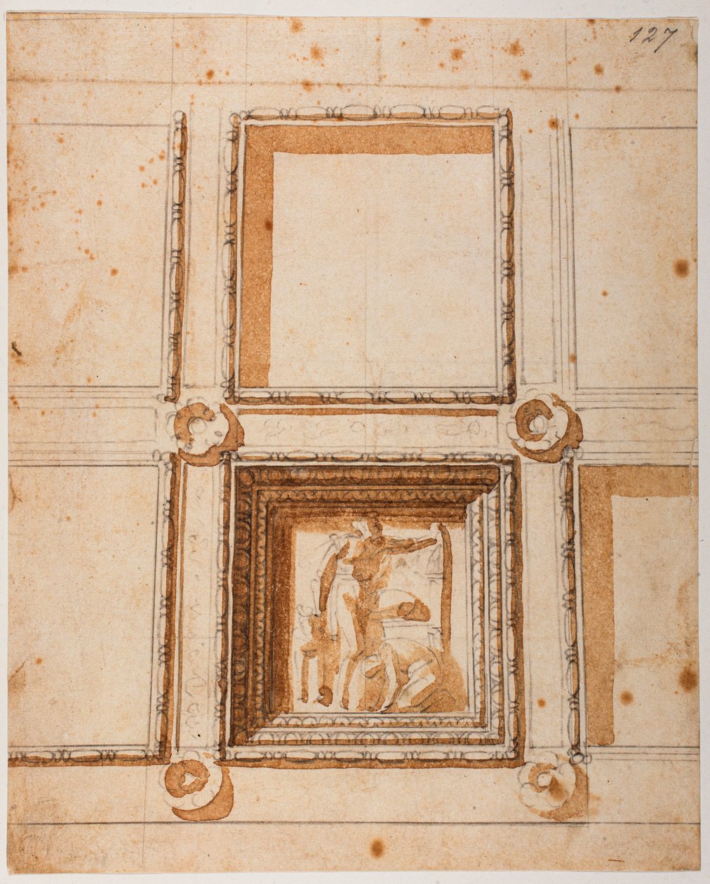 Study for the dome decoration for the New Sacristy by Michelangelo Buonarroti