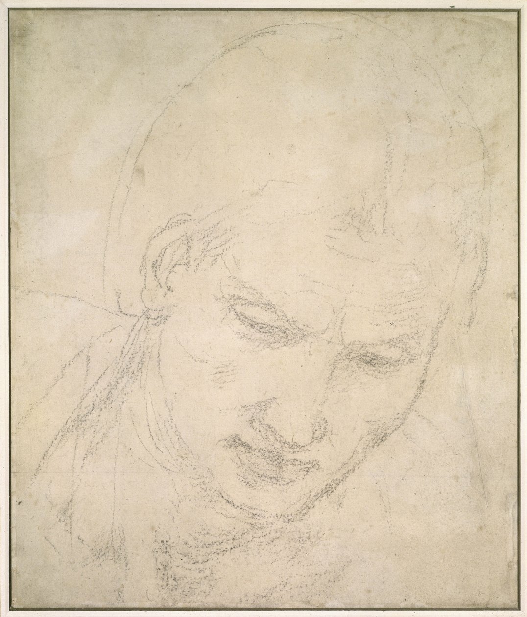 Study of a Head by Michelangelo Buonarroti