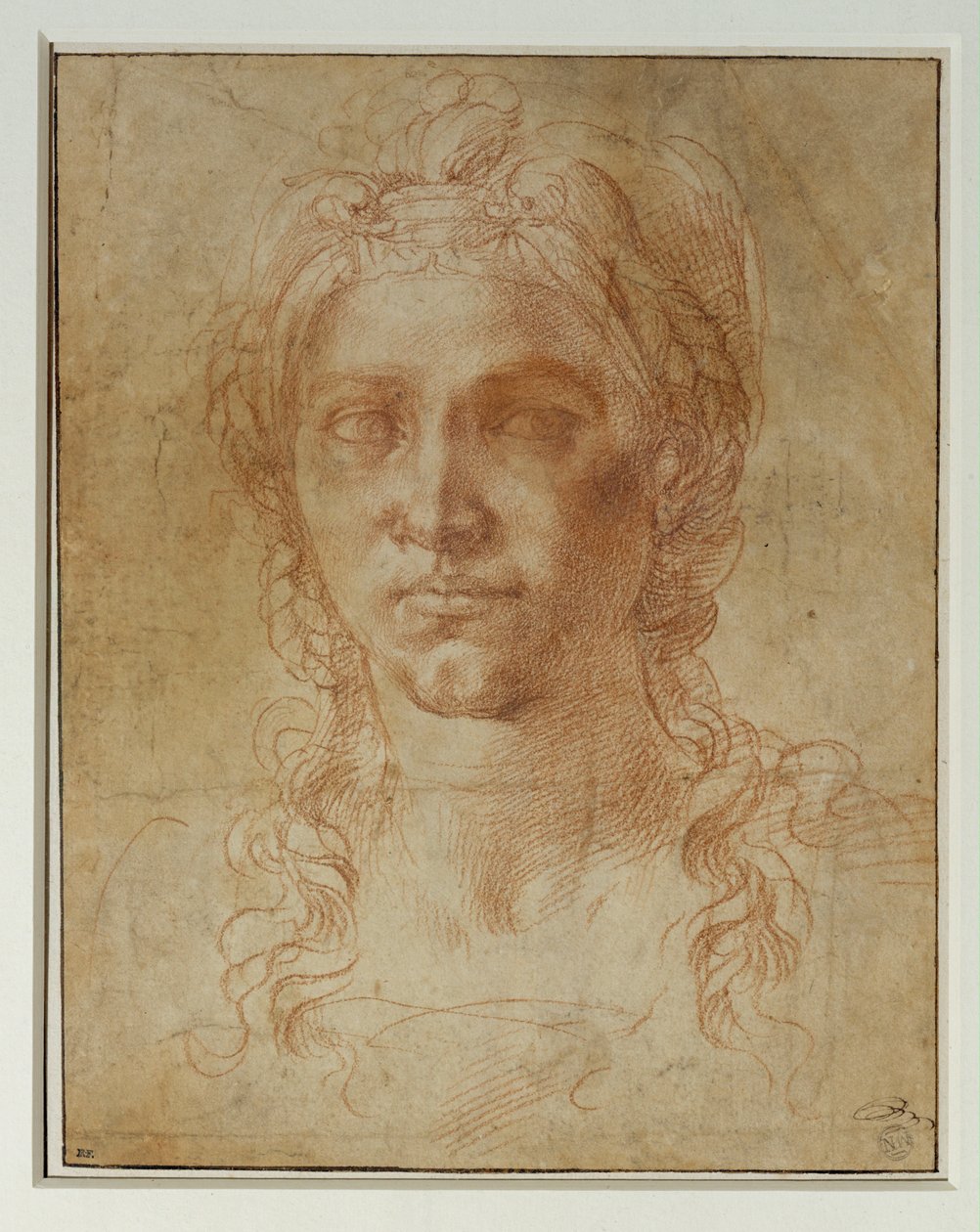 Ideal Head of a Woman by Michelangelo Buonarroti