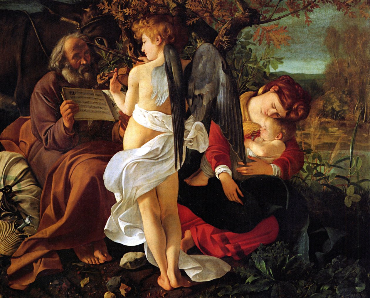 Rest on the Flight into Egypt by Michelangelo Merisi Caravaggio
