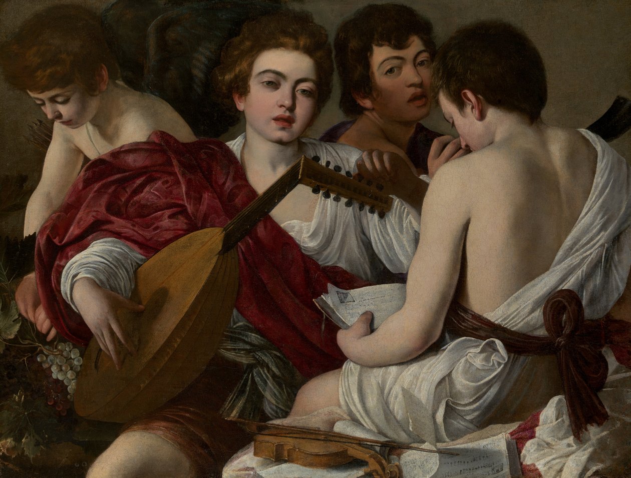 The Musicians, 1597 by Michelangelo Merisi Caravaggio