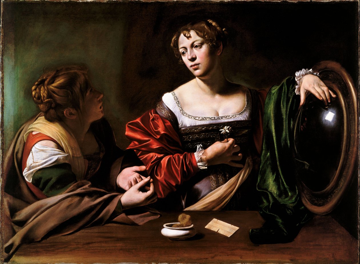 Martha and Mary Magdalene by Michelangelo Merisi da Caravaggio