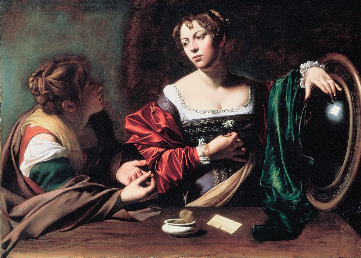 Martha and Mary Magdalene by Michelangelo Merisi da Caravaggio